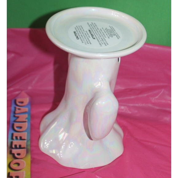 Bath & Body Works Opalescent Pedestal Ghost Candle Holder Halloween 2024 - Picture 3 of 6